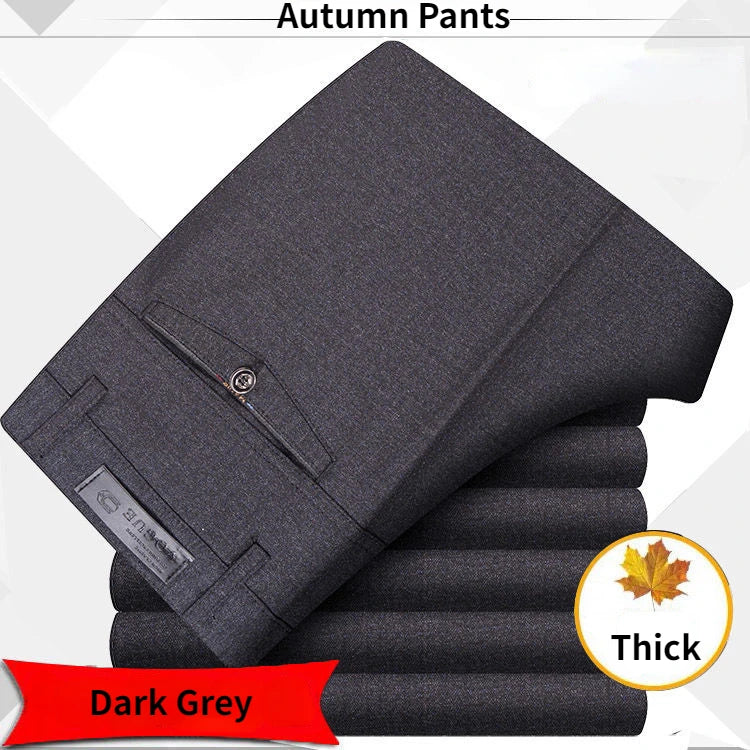 Summer High Waist Lightweight Men's Suit Pants