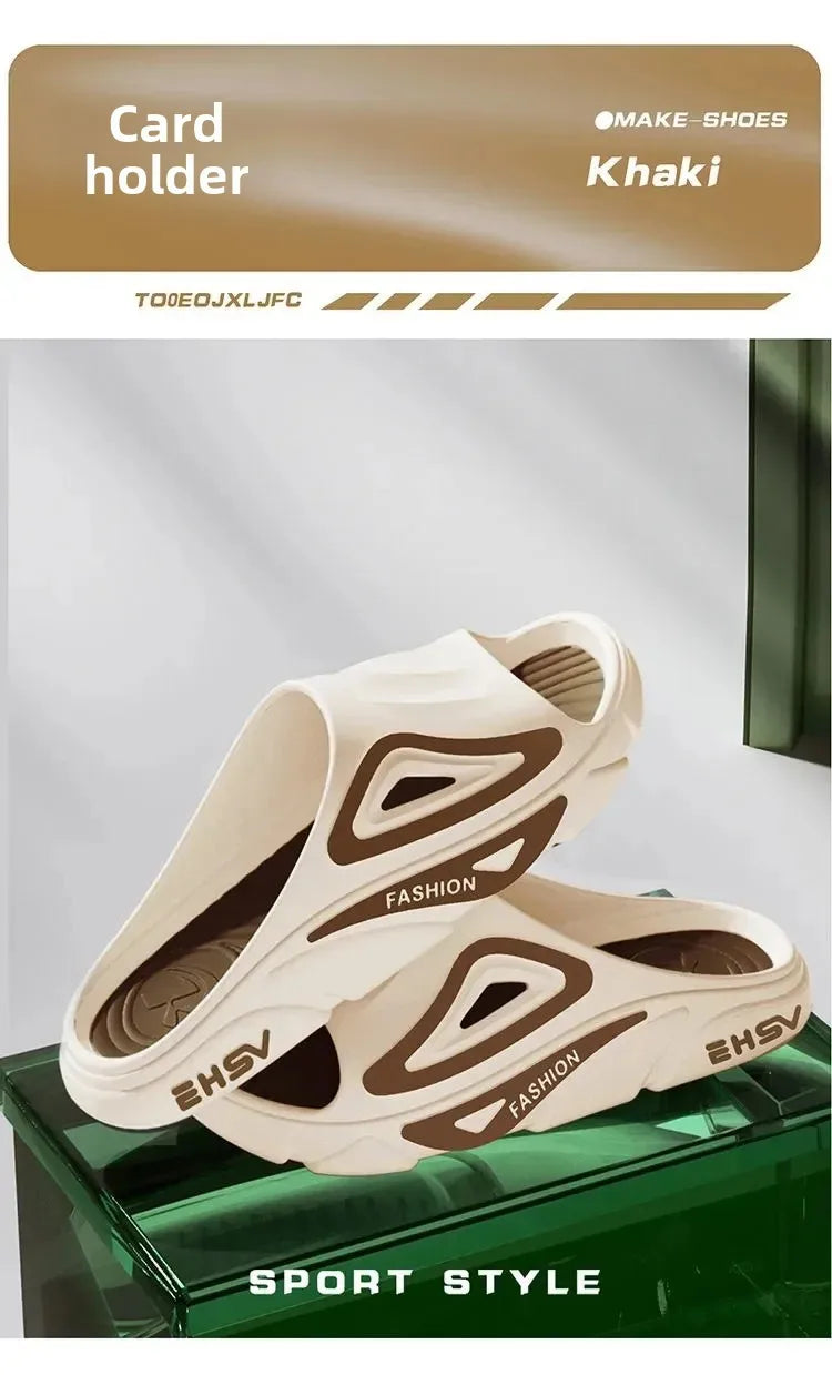 Lässige Slipper mit dicker Sohle für den Innen- und Außenbereich