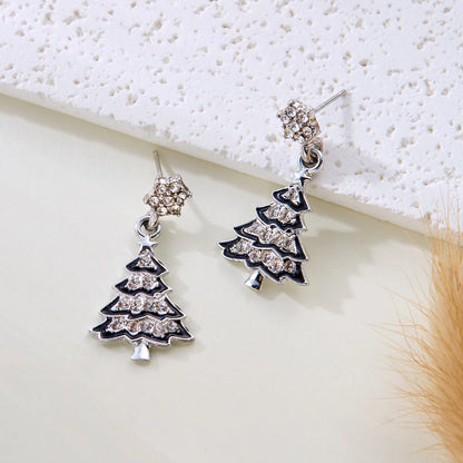 Boucles d'oreilles flocon de neige Bijoux de Noël Nouvel An