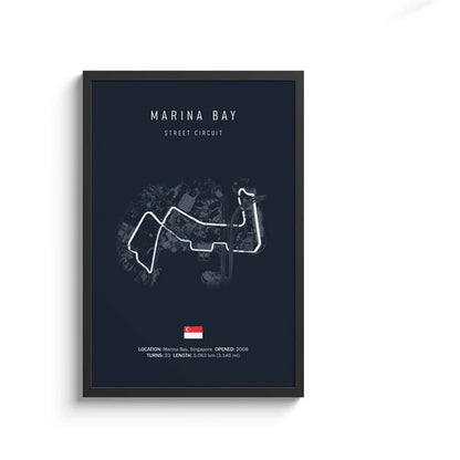 Monaco F1 Leinwand-Wandkunst, nordische Ästhetik