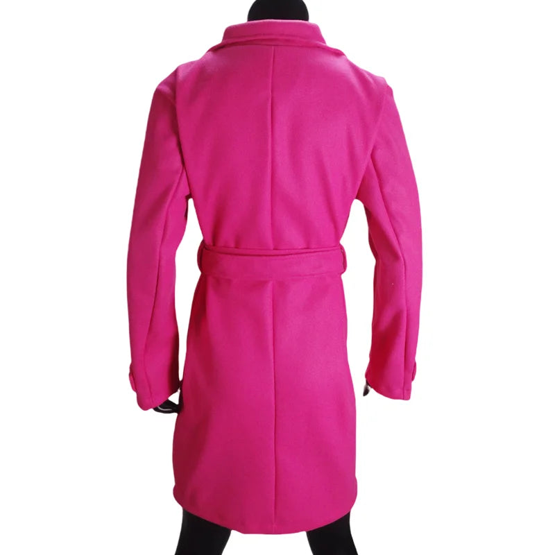 Single-Breasted Slim Jacket with Belt