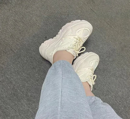 White Platform Sneakers for Women