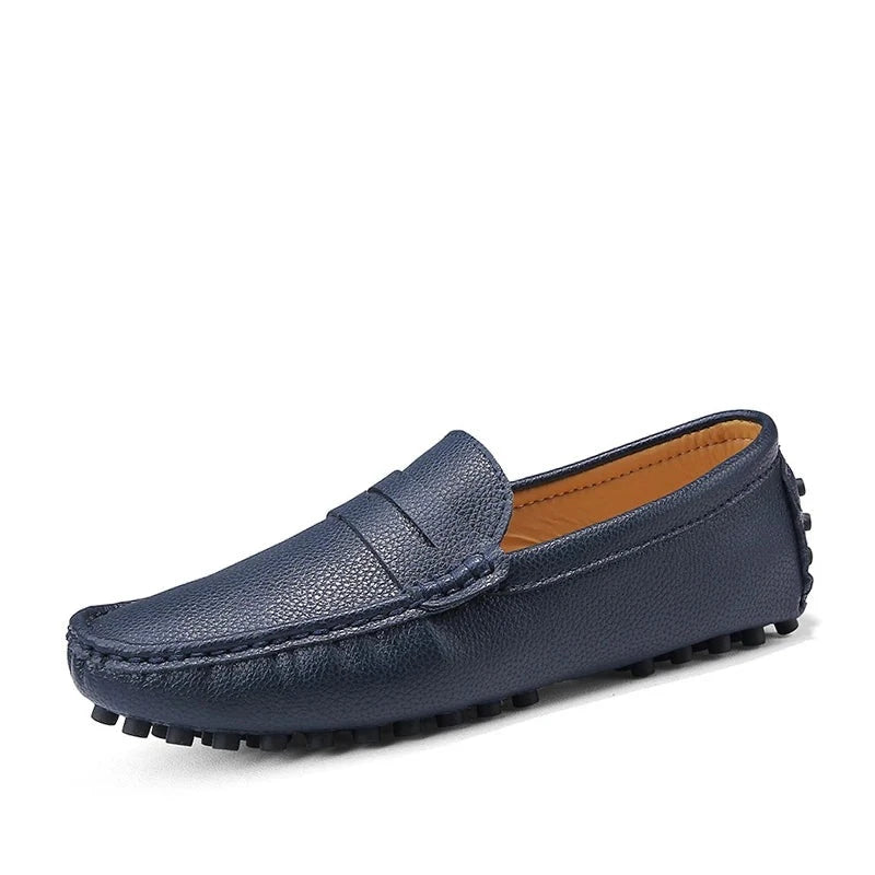 Mocassins en cuir pour hommes de grande taille de haute qualité