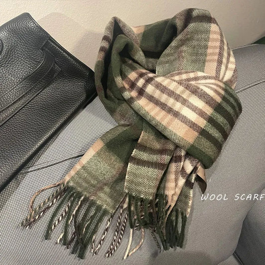 Thick Warm Men's Wool Scarf