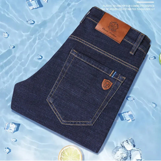 Men's Fleece-Lined Straight Jeans
