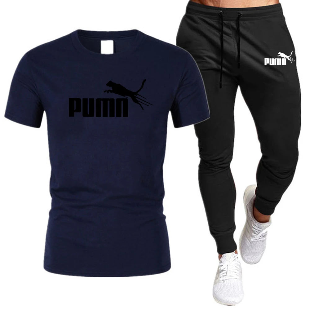 Sommerliches Set aus T-Shirt und Hose aus Baumwolle für Herren