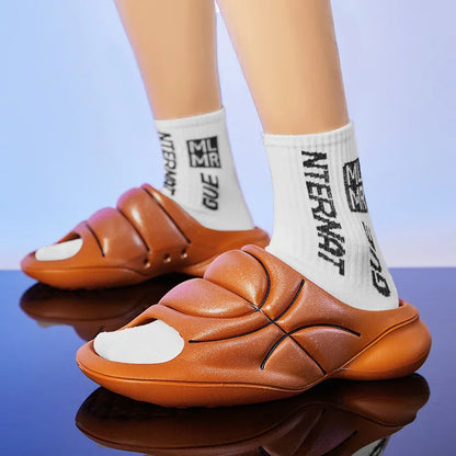 Dual Purpose Anti Slip Trendy Basketball Slippers
