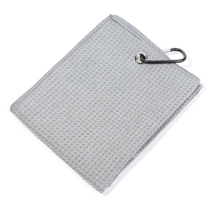 Serviette de golf en microfibre avec mousqueton