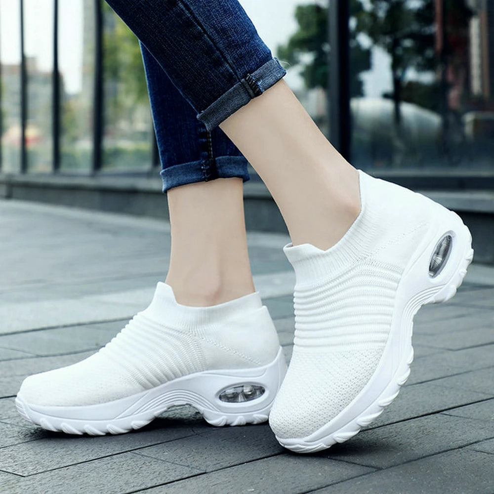 Bequeme, klobige Sneaker für Damen
