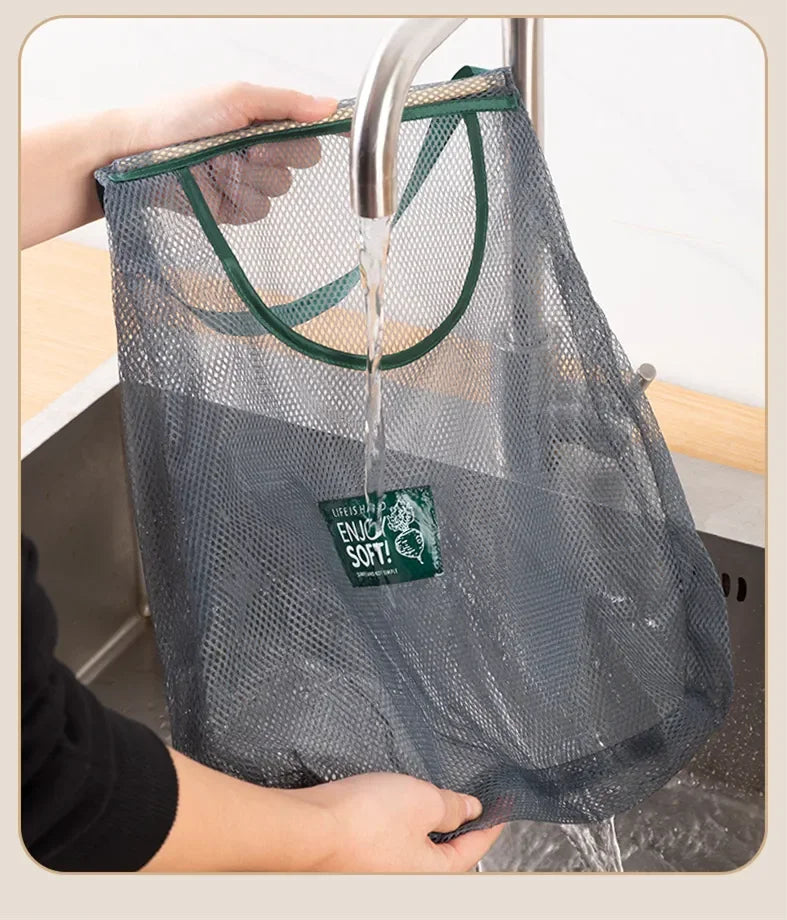 Kitchen's Multi-Layer Hanging Mesh Bags