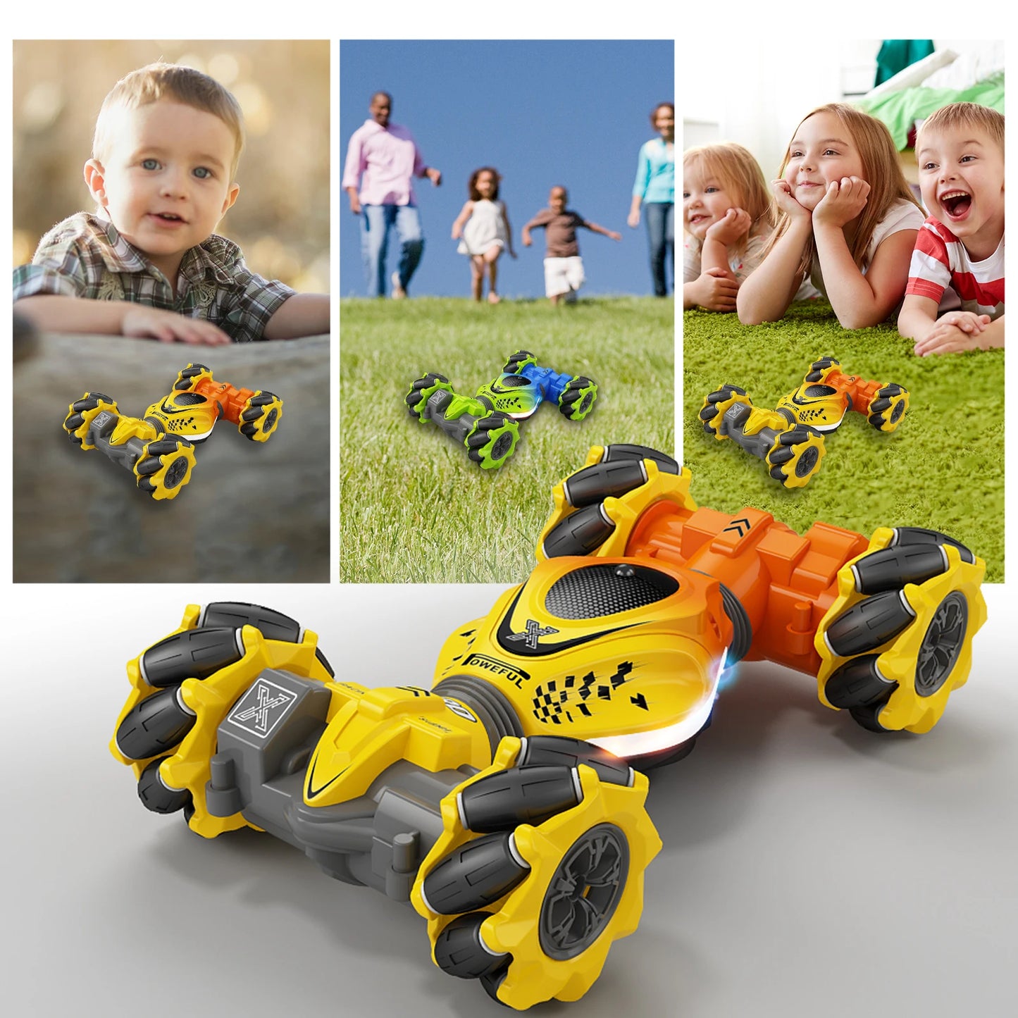 Gesture-Sensing 4WD RC Car Toy with Watch