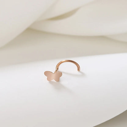 1 x Mini-Nasenring in Schmetterlingsform für Damen