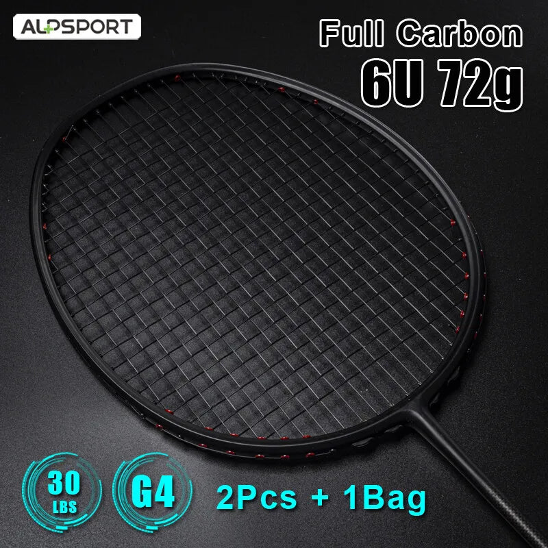 Ultra-Light Carbon Badminton Racket Set