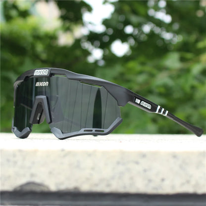 Unisex Sport UV400 photochrome Fahrradsonnenbrille 