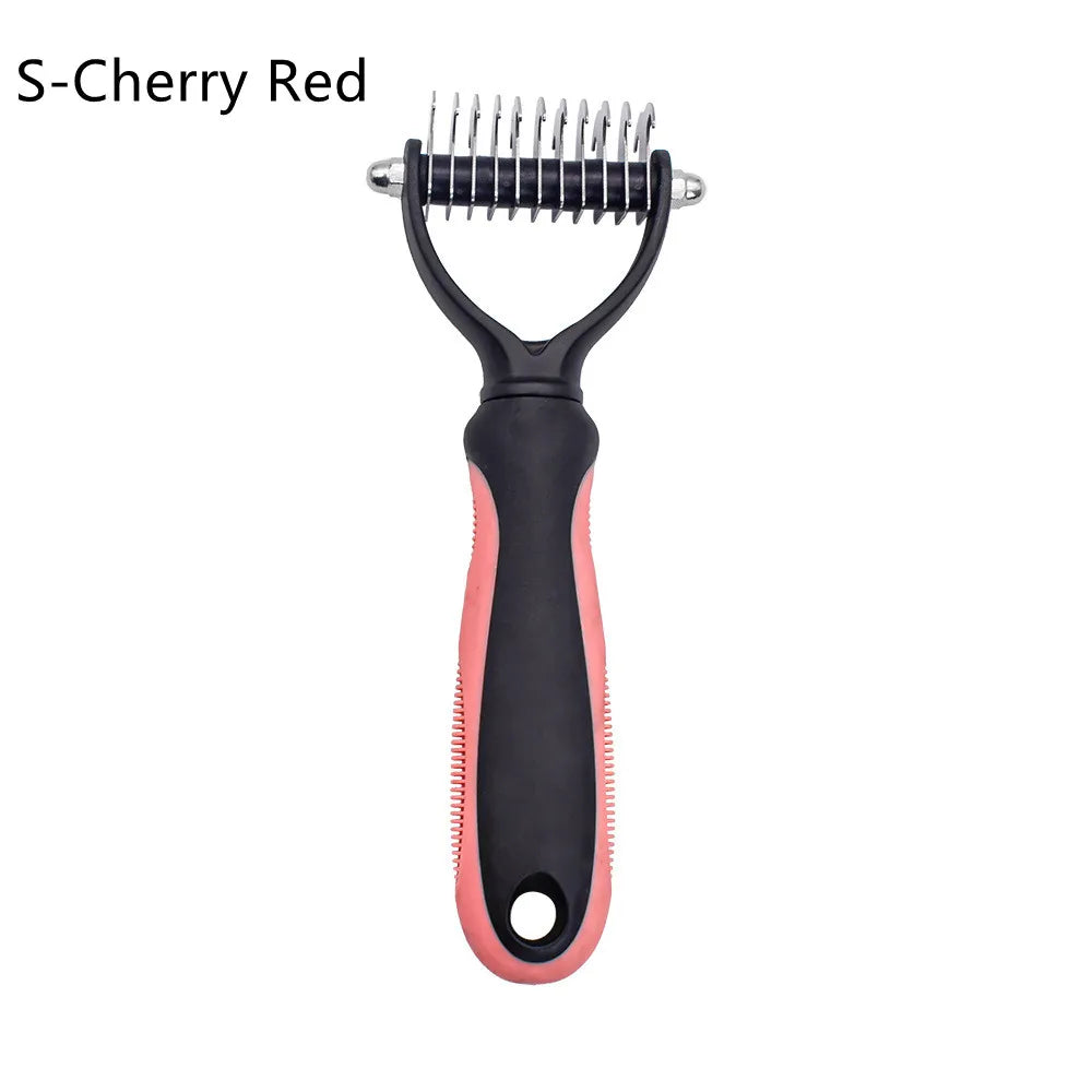Double Sided Stainless Steel Dog Brush For Shedding