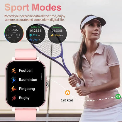Bluetooth-Smartwatch mit Sprachanruf für Männer und Frauen, Sprachassistent, Sport und Fitness