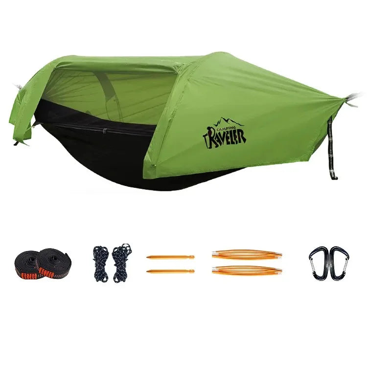 Portable Color-Matching Camping Hammock For 1-2 Persons