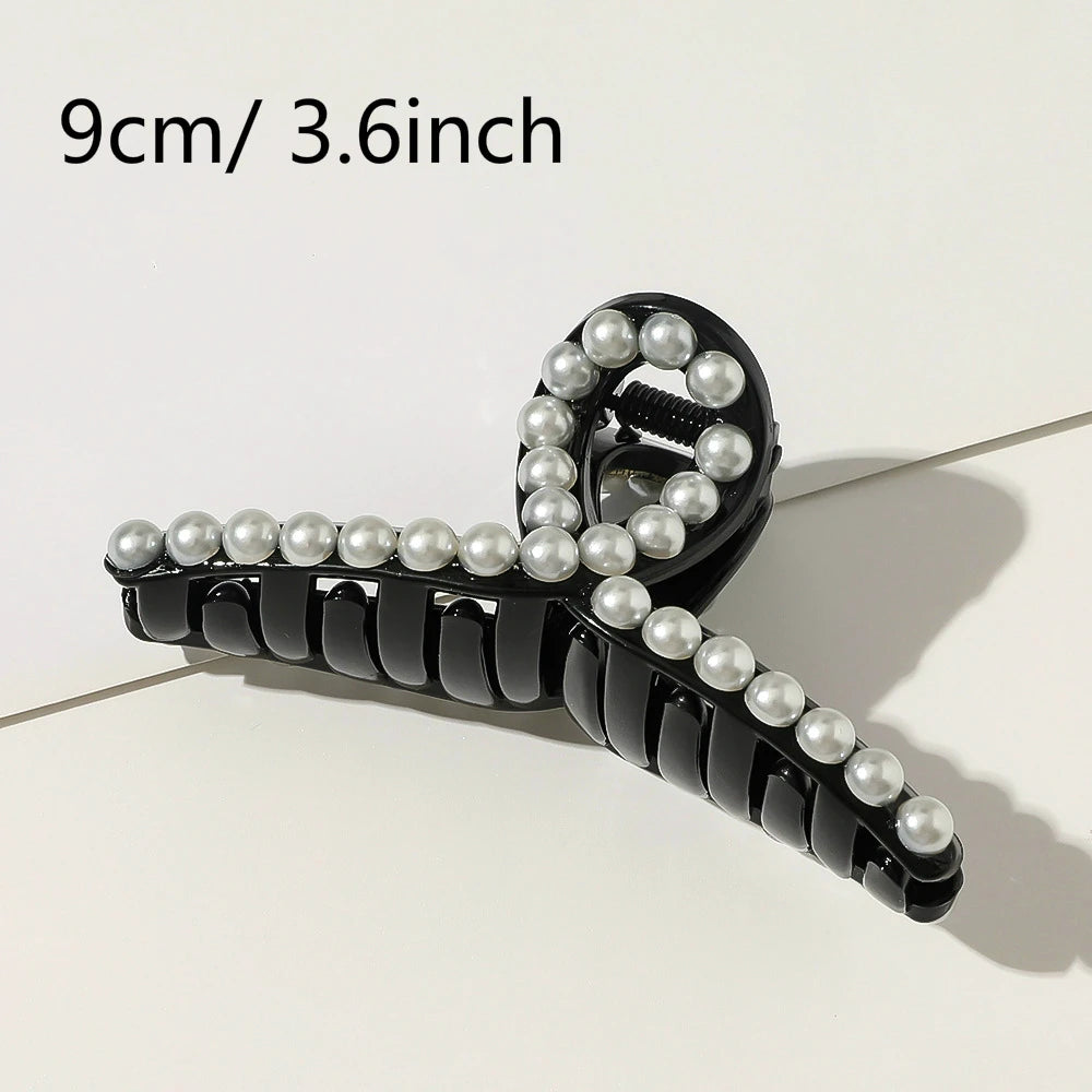 Crystal Pearls Beads Hair Clips