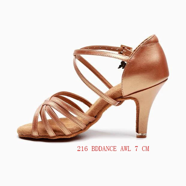Women's Latin Dance Ballroom High Heel Sandals