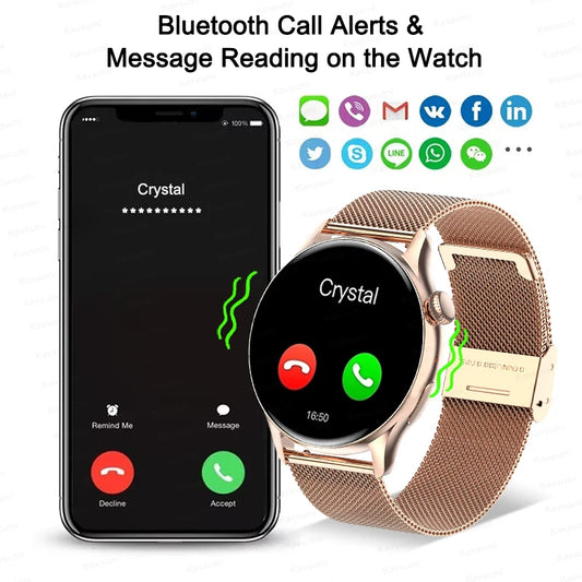 Montre connectée NFC pour femmes - Montre connectée pour femmes