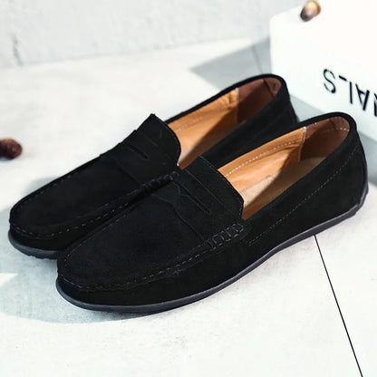 High-Quality Large Size Men's Leather Loafers