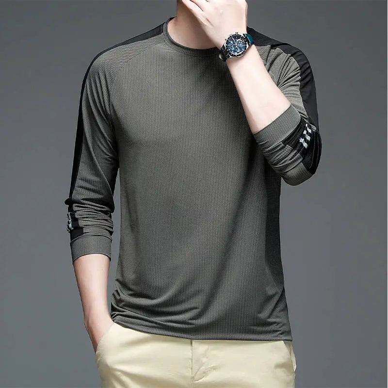 Schnelltrocknendes, feuchtigkeitsableitendes Laufshirt für Herren – Atmungsaktives, leichtes Sport-T-Shirt