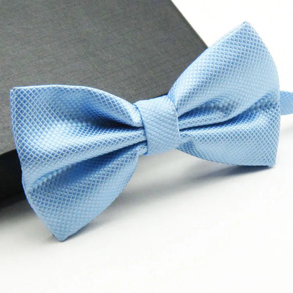 Men's Lightweight Solid Color Butterfly Bow Tie