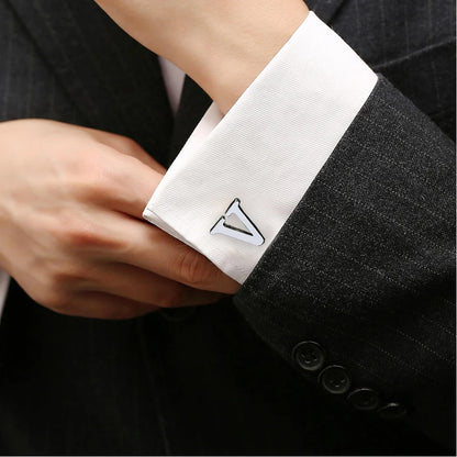 A-Z Letters Silver Cufflinks for Men