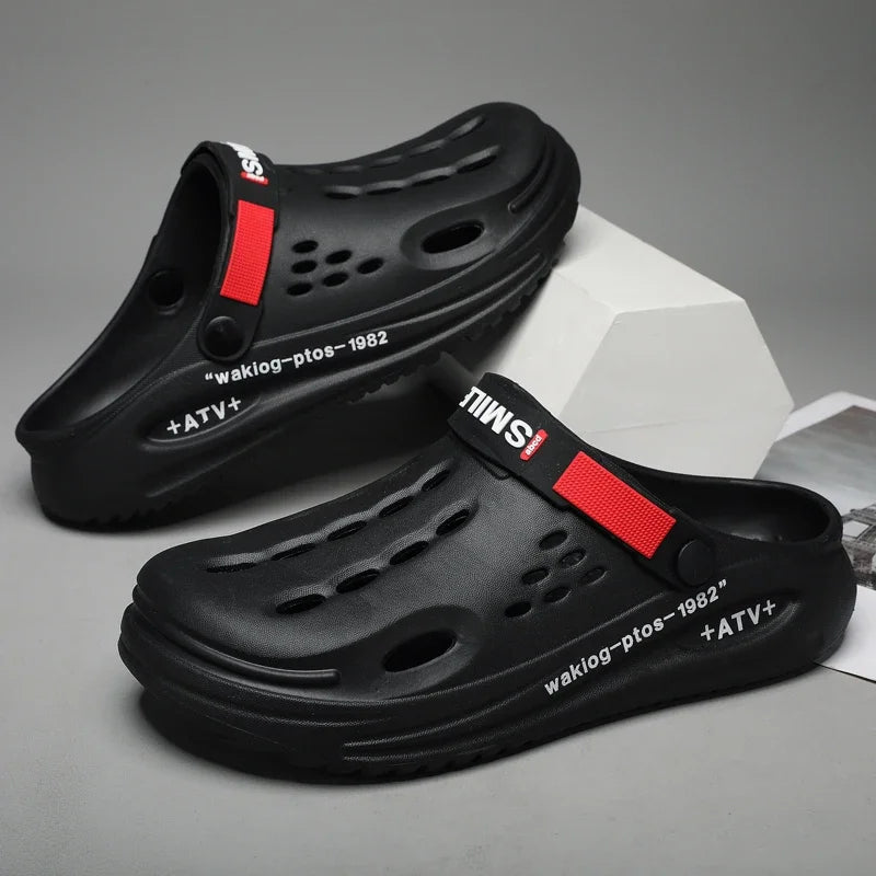 Men Summer Beach Soft Sole Breathable Home Slippers