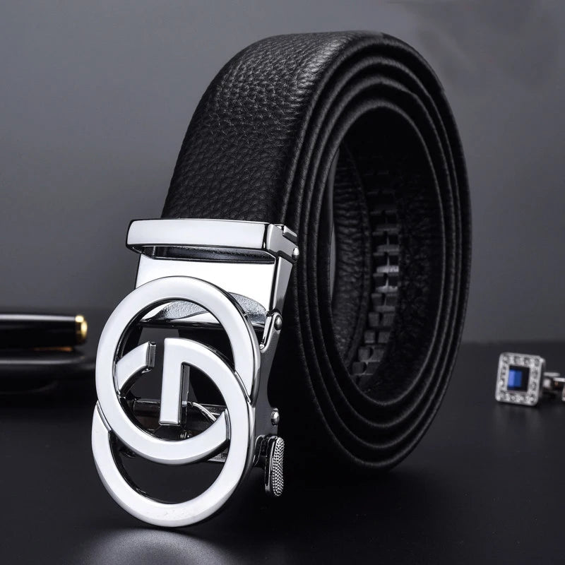 Men’s Automatic Buckle Leather Belt
