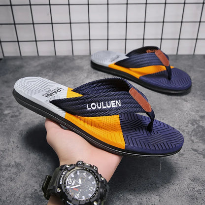 Men's Breathable Summer Flip Flops - Outdoor Beach Slippers