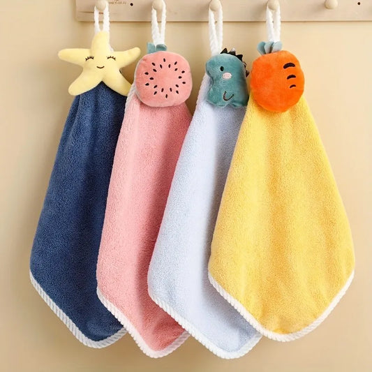 Serviettes à main mignonnes pour enfants, serviettes en microfibre pour le bout des doigts de bébé