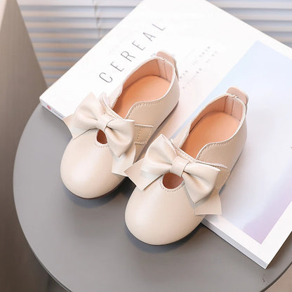 Baby Girl's Bowknot Leather Shoes