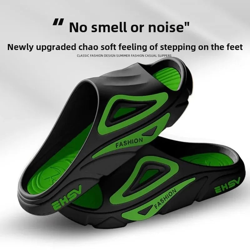 Lässige Slipper mit dicker Sohle für den Innen- und Außenbereich