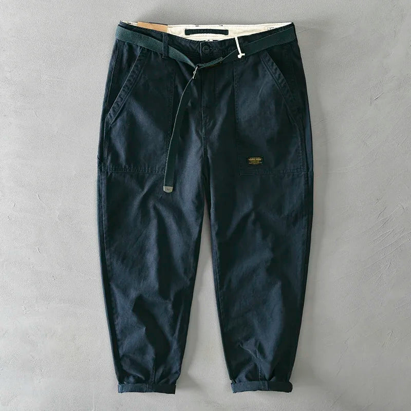 Men's Big Pocket Cotton Cargo Trouser Pants
