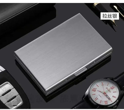 Stainless Steel Credit Card Holder with 10 Slots