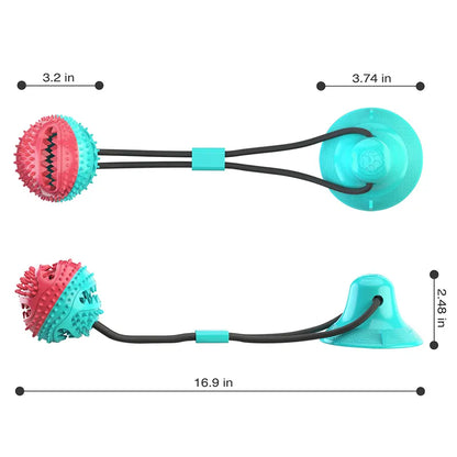 Dog Ball Toys Suction Cup Ropes