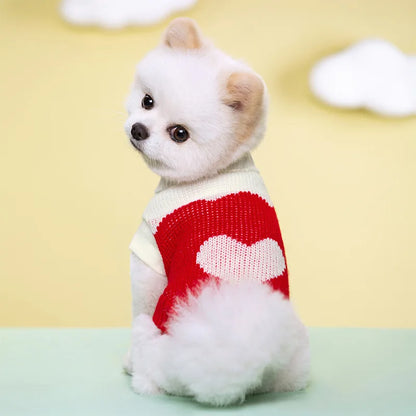 Dog Knitted Sweater - Dog Warm Clothes