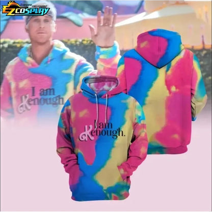 Unisex Graphic Kenough Letter Print Long Sleeve Hoodies