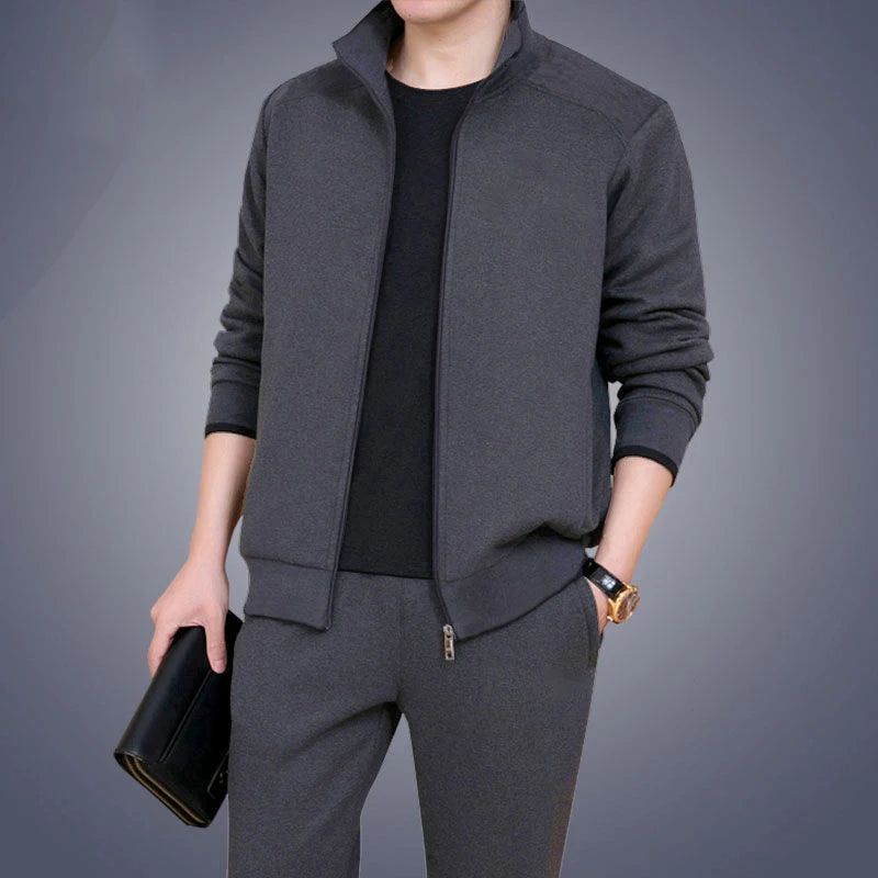 Cardigan en tricot à revers pour hommes - Costume épais à manches longues pour l'automne et l'hiver