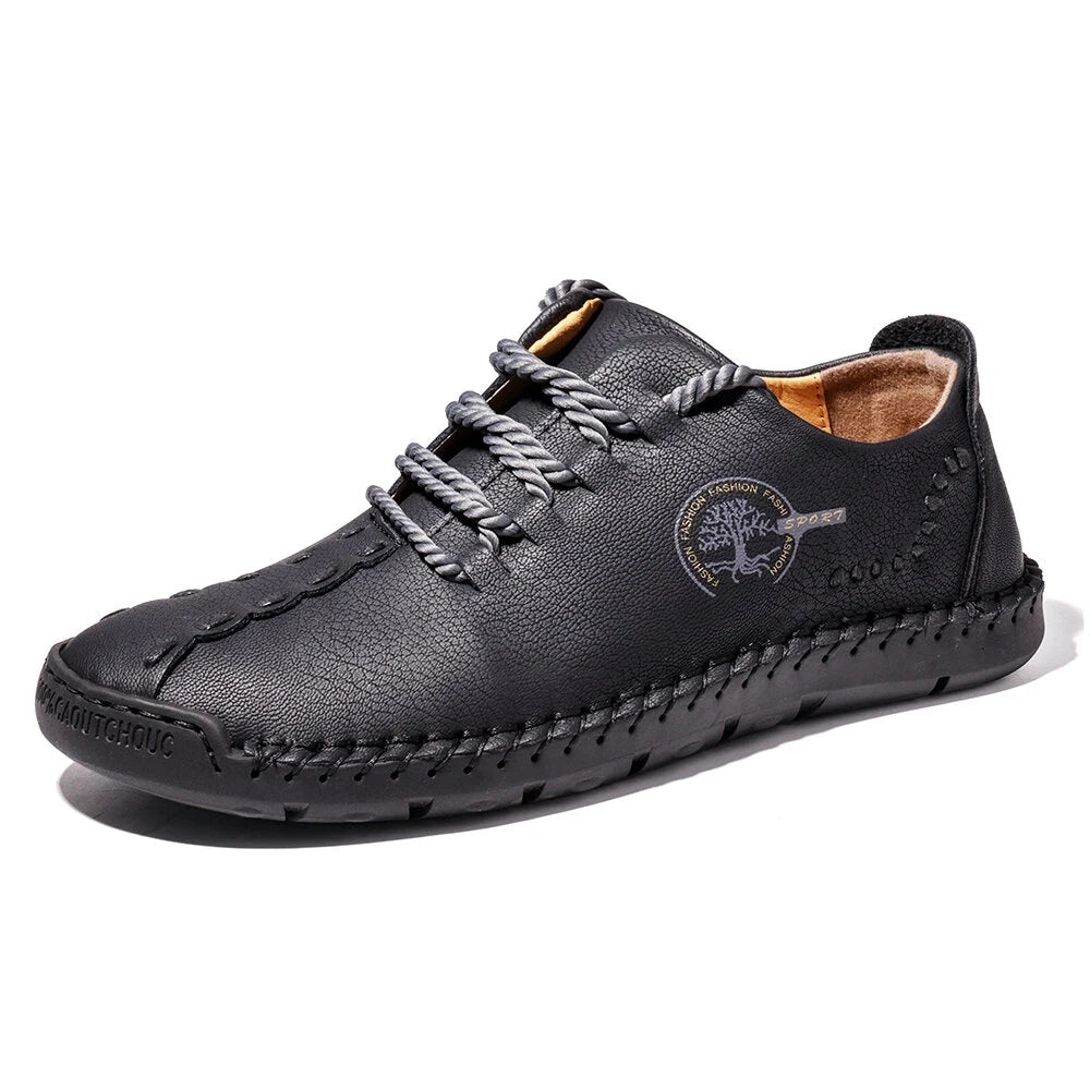 Baskets et mocassins confortables en cuir faits à la main pour hommes