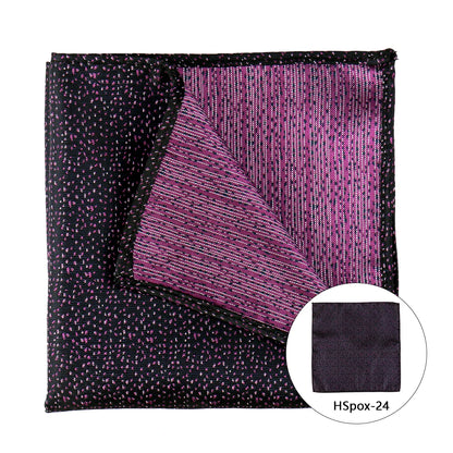 Pochette de costume homme à motif cachemire multicolore – Mouchoir de mariage tissé jacquard