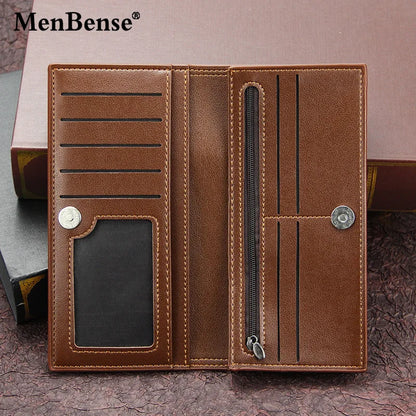 Long Slim Wallet with Multiple Card Slots