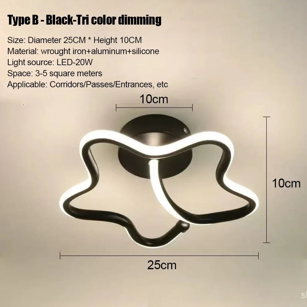 Minimalist Living Room LED Strip Ceiling Lights