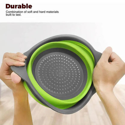 Silicone Round Collapsible Colander