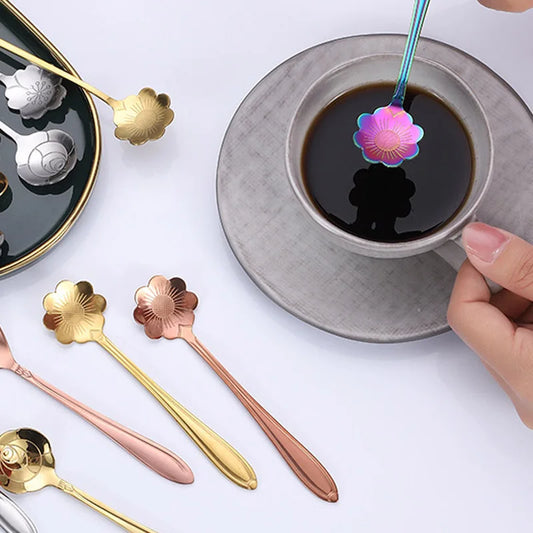 Silver Gold Stainless Steel Spoon Set