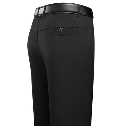 Men's Summer Elastic Straight Formal Pants