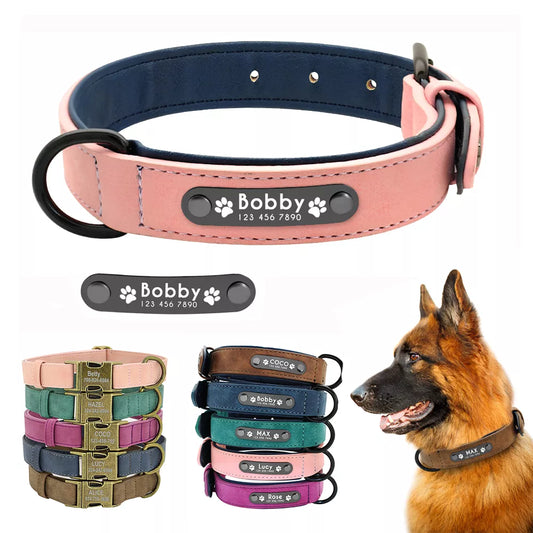 Personalisierte Hundehalsbänder – Hundehalsbänder mit Schnalle und frei eingraviertem Namen