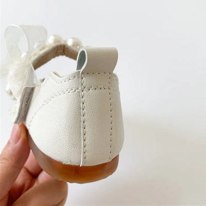 Pearl Princess Bow Flats Shoes