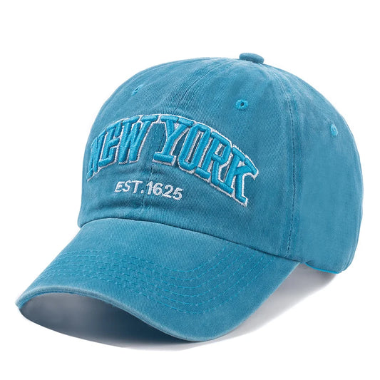 Casquette de baseball unisexe en coton lavé – Fermeture à pression réglable – Protection solaire